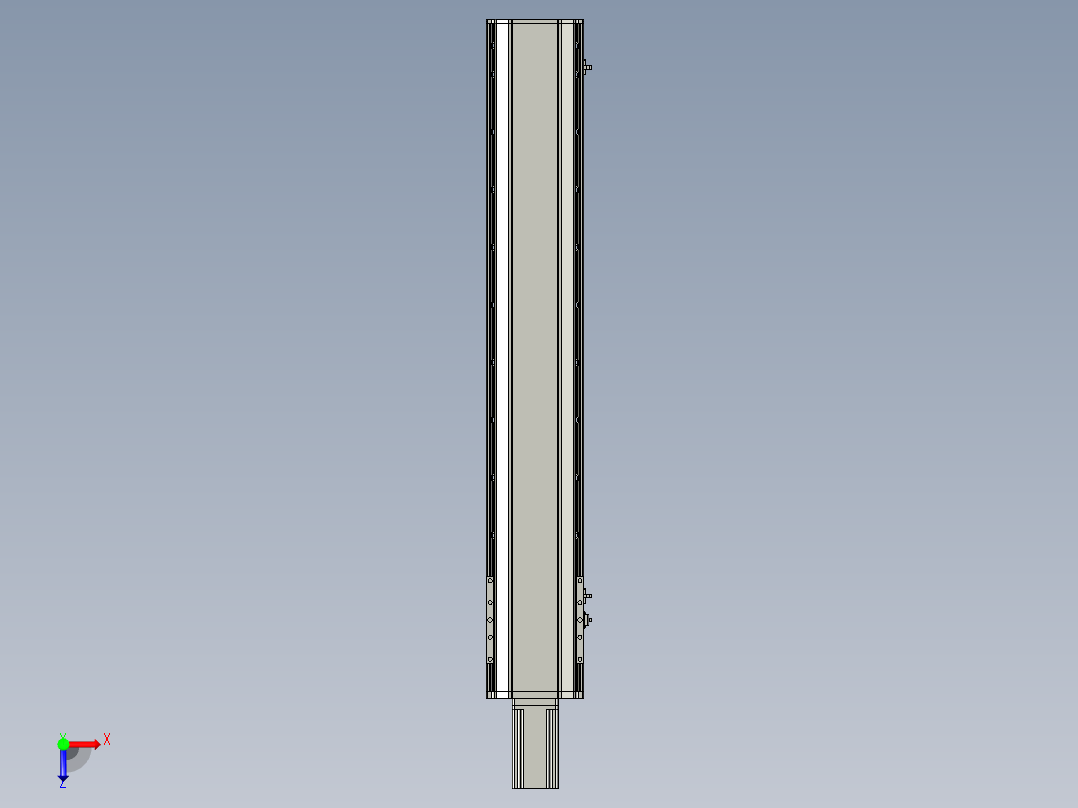 东锦丝杆传动-直线滑台模组DH170-C-L10-S900-BC-P750W-C3俯视图