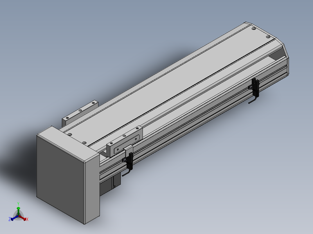 精密模组MY130-T10-350L-BM-P20B-C4-C正等轴测图
