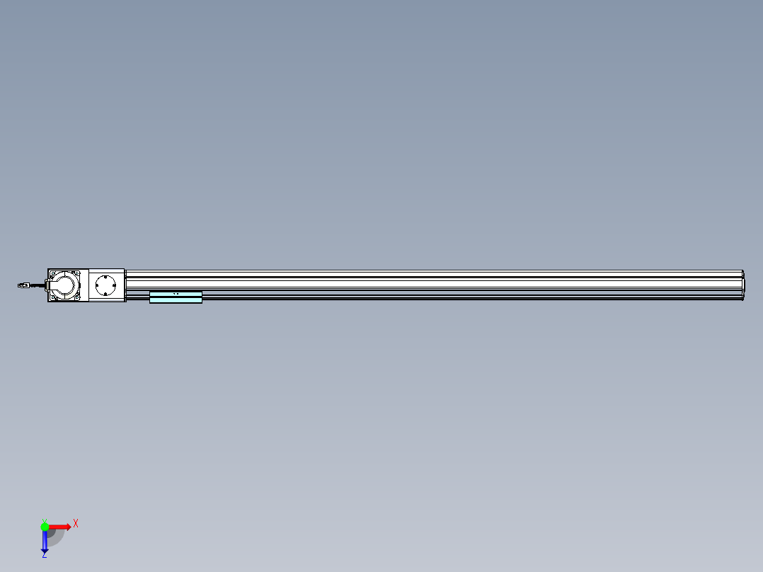 威洛博VBF同步带传动一般环境VBF14-L45-S1350-BL-ZP75-C3俯视图