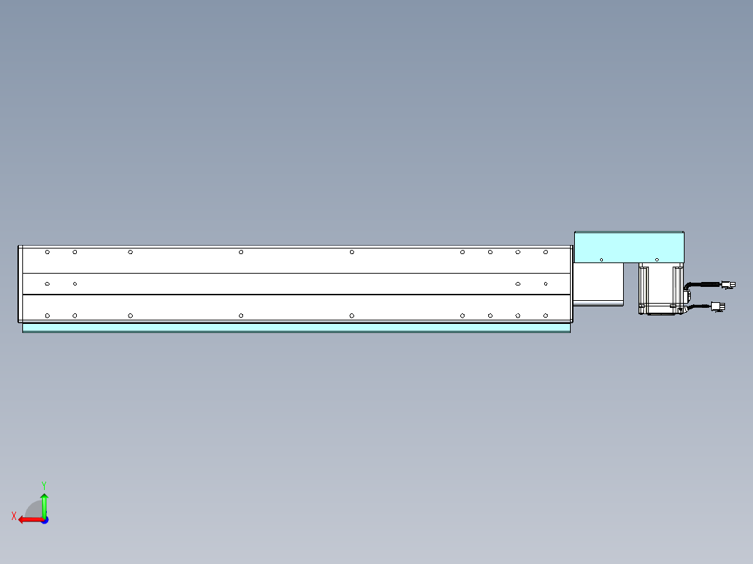 威洛博VBC同步带传动一无尘环境VBC14-L45-S700-BR-ZP75-C3后视图