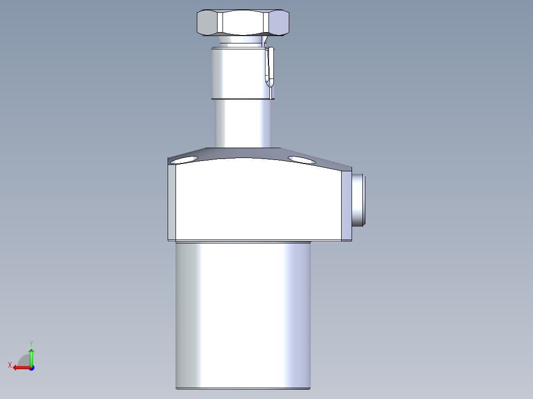 KOSMEKLHA0360-CL-Y30多系列多零件图纸模型后视图