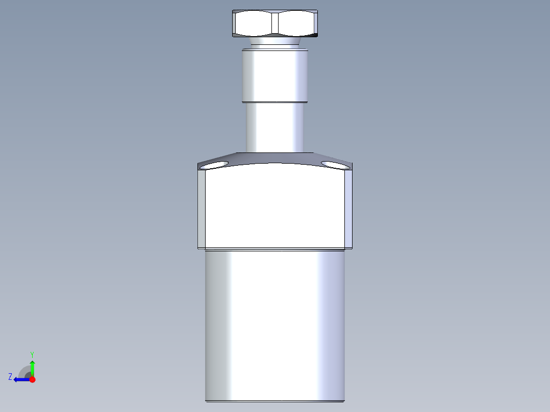 KOSMEKLHA0360-CL-Y30多系列多零件图纸模型右视图
