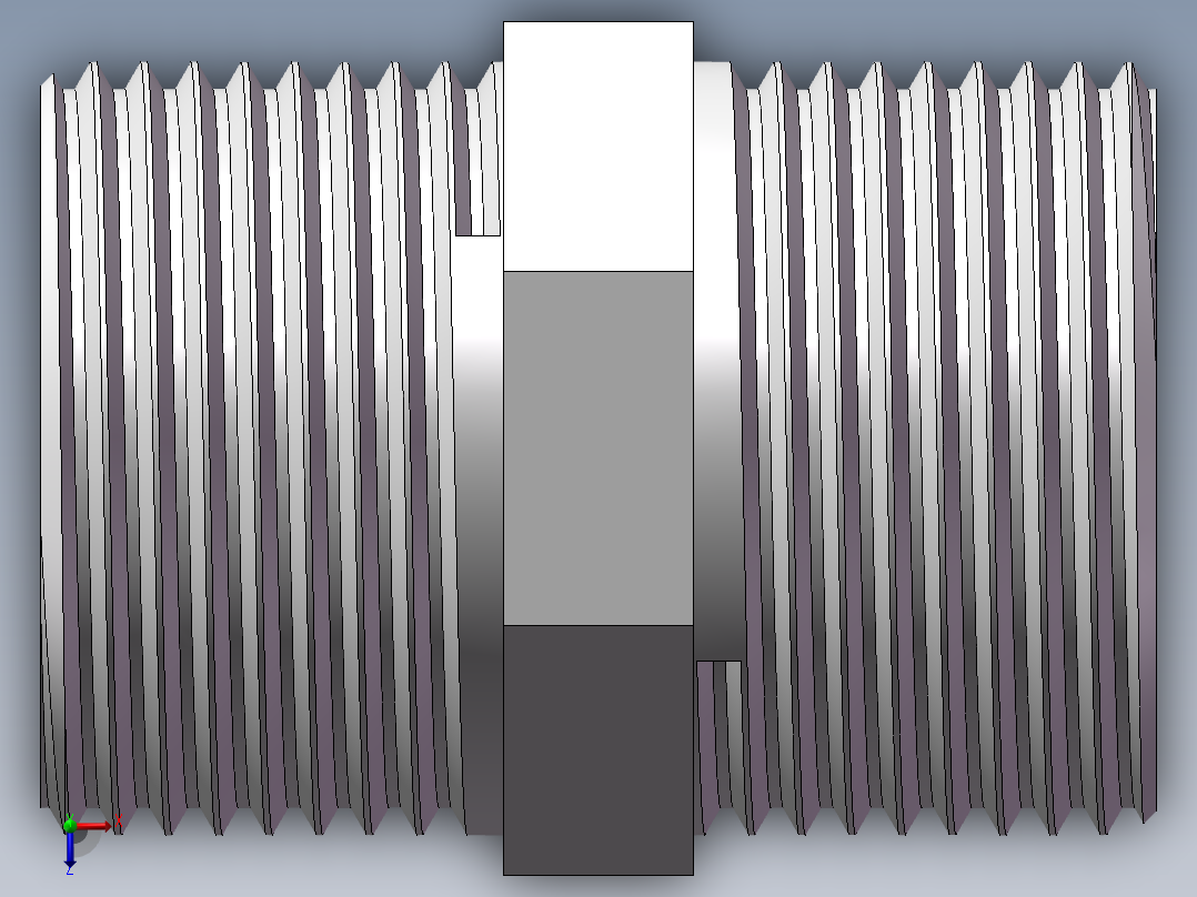 对丝-六角等径 DN25俯视图