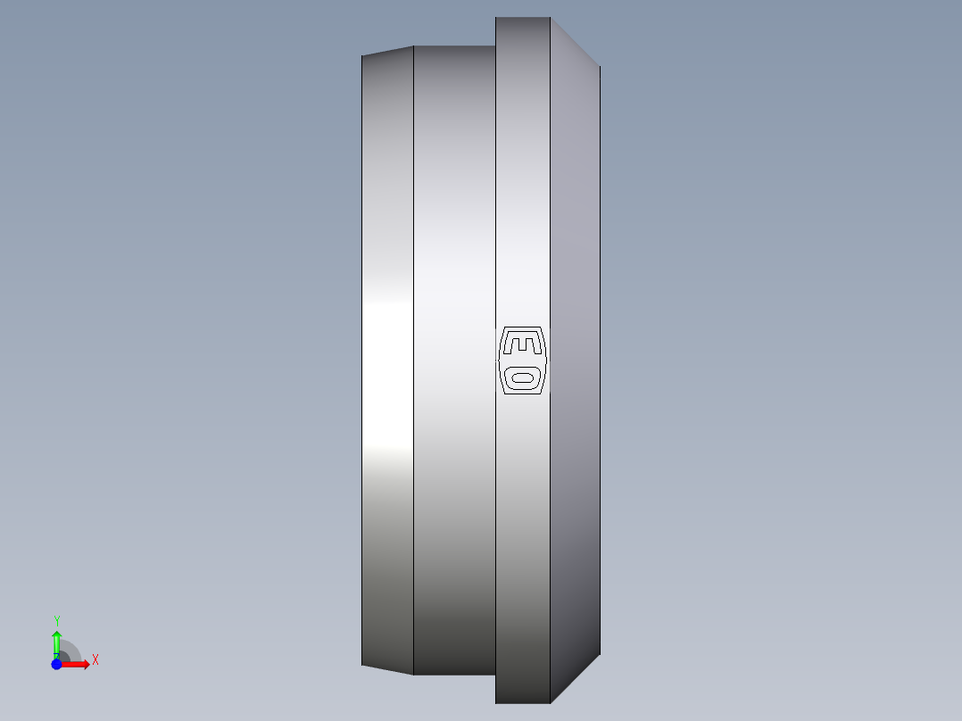 卡套式工业通用硬管接头EO_Progressive_ring_DPR30S71X前视图