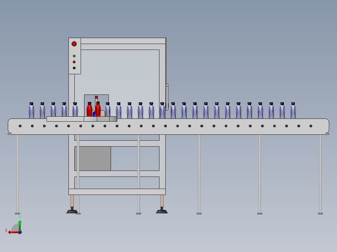 瓶子灌装检测机sw19后视图