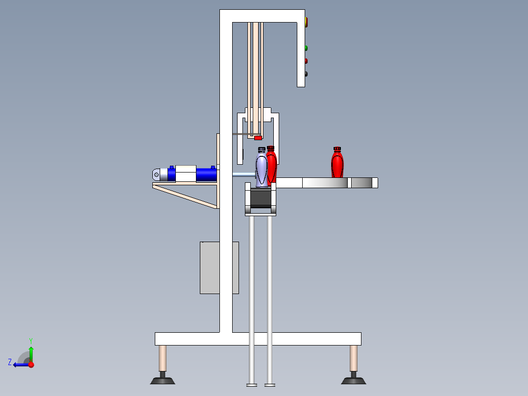 瓶子灌装检测机sw19右视图