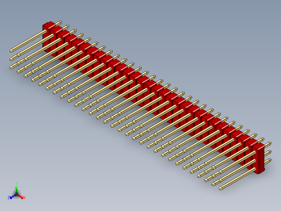 彩色公头100mil（2.54mm）系列-DS1021_red_3x30p_100mil_Type5_rev1.0