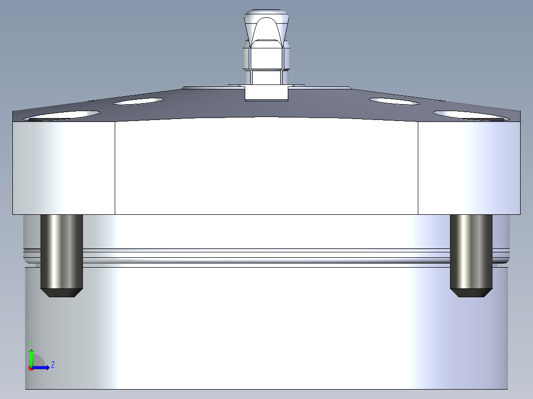 KOSMEKSWH2060-G多系列多零件图纸模型左视图