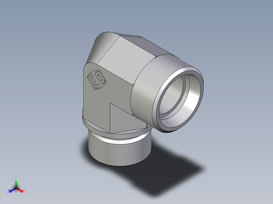 卡套式工业通用硬管接头EO_Male_stud_elbow_WE22LMCFX