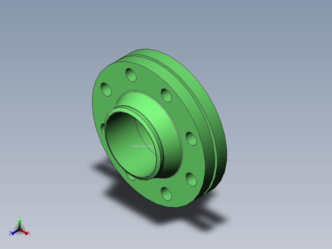 法兰 (14)正等轴测图