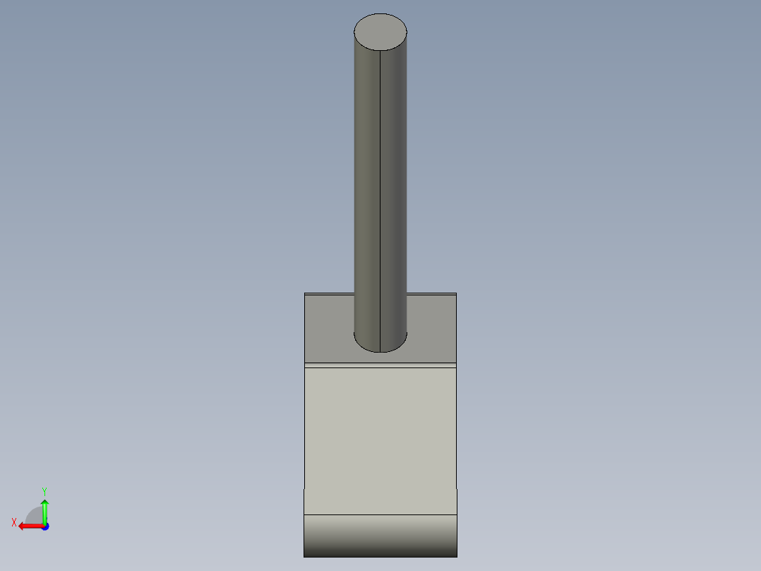 基恩士PZ-M61_kc图纸模型后视图