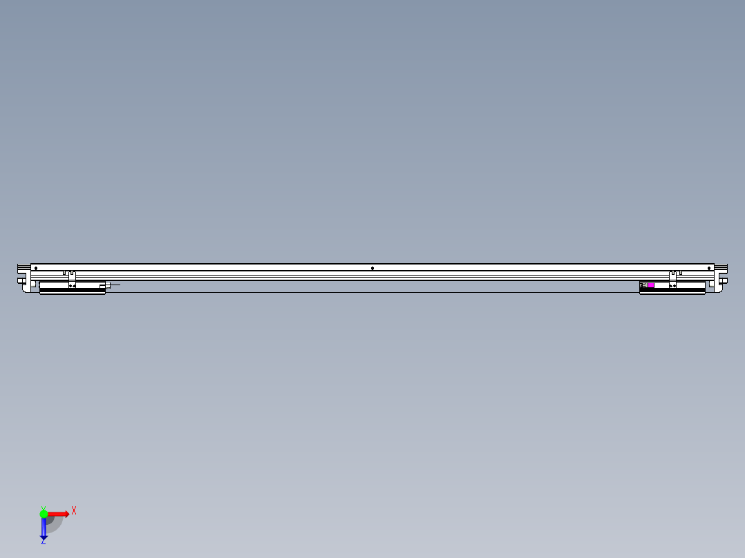 威洛博VL系列3d模型模组2VL14S2Y-S1450俯视图