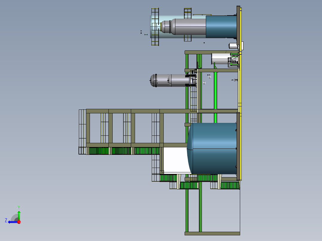 纯碱厂三维模型右视图