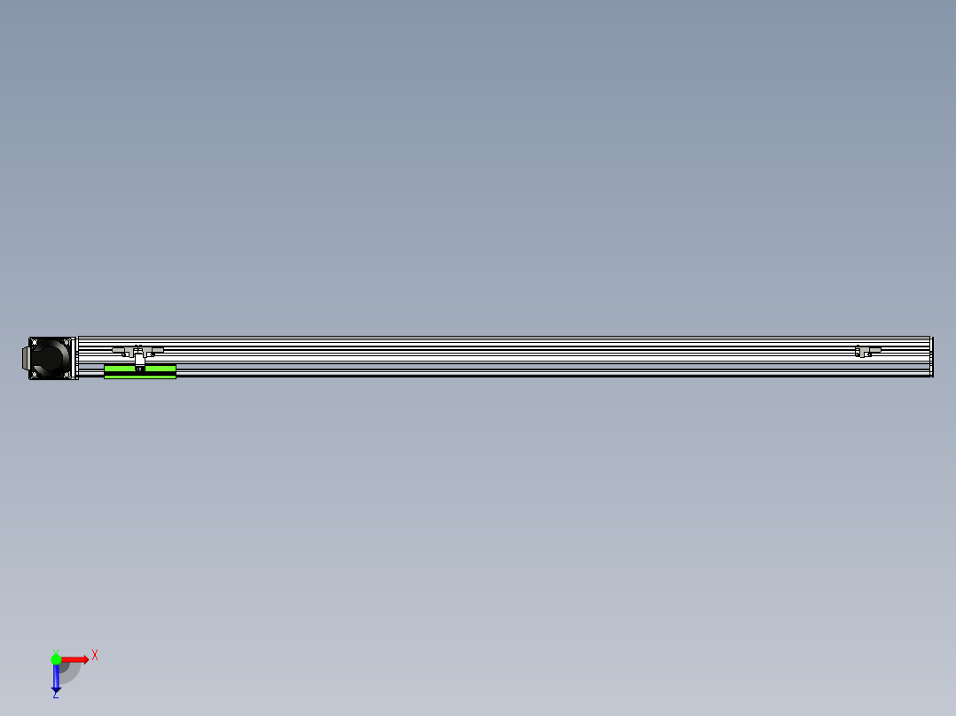 同步带滑台-半封闭B10-L90-S1100-R-P40-D3俯视图