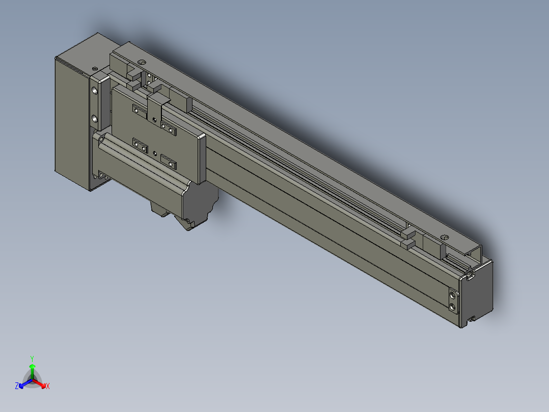 VF丝杆传动-一般环境VT4-S240-BL正等轴测图