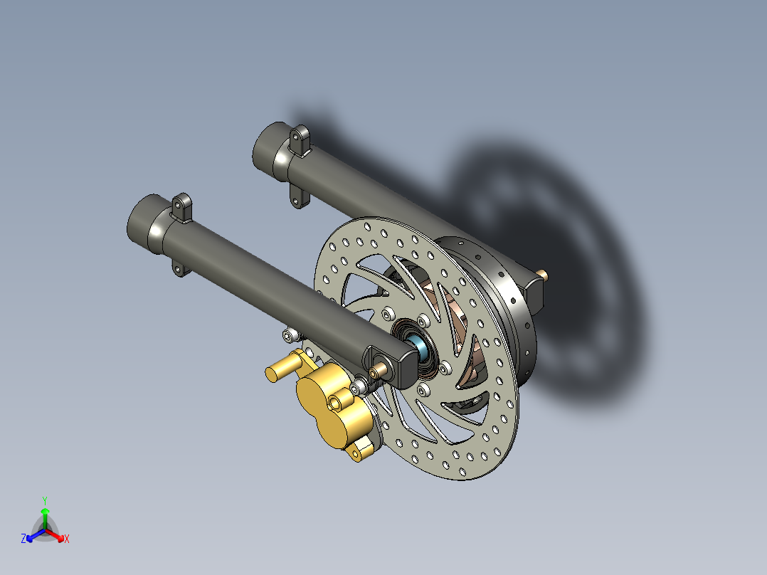 带 Honda CBF 零件的 Simson 盘式​​制动器