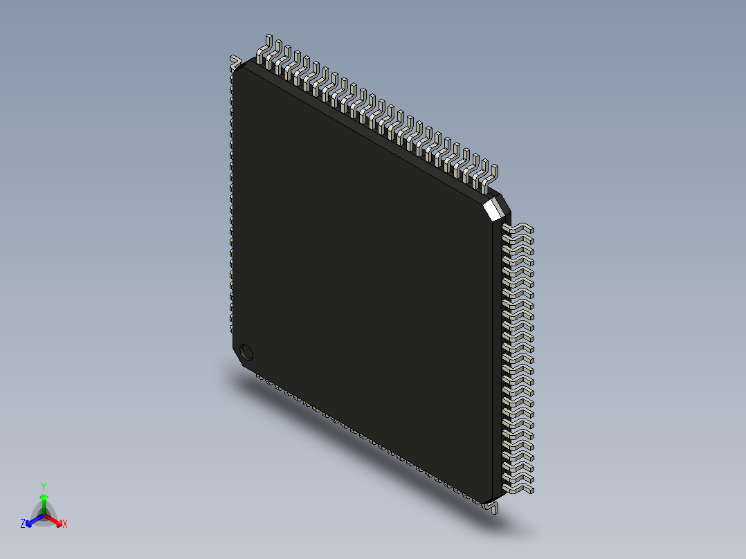 元器件<span style='color: red'>3D</span>封装TQFP100_FPT-100P-M09193