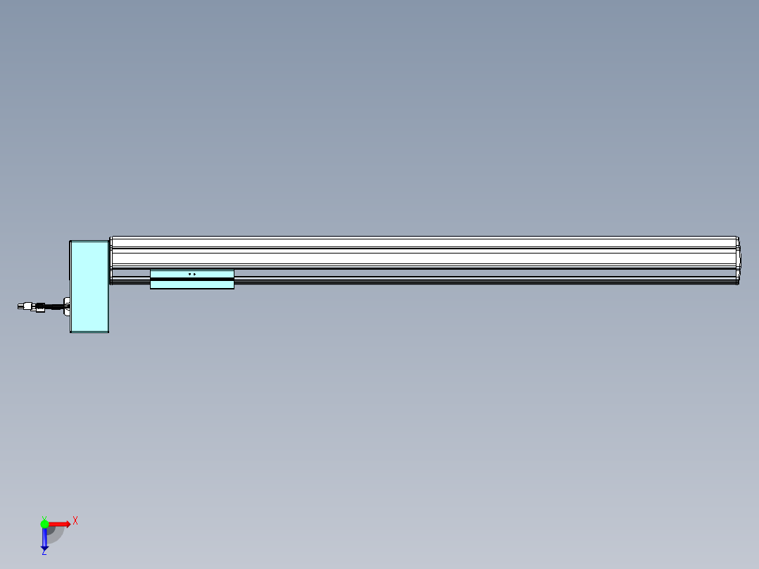 威洛博VBF同步带传动一般环境VBF14-L45-S750-BRU-ZP40-C3俯视图
