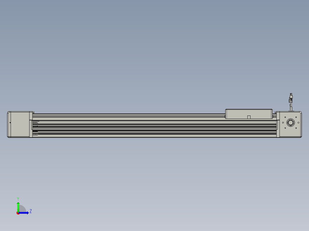 威洛博直线电机模组EB16-L208-S850-L-ZP75-MS3-5K左视图