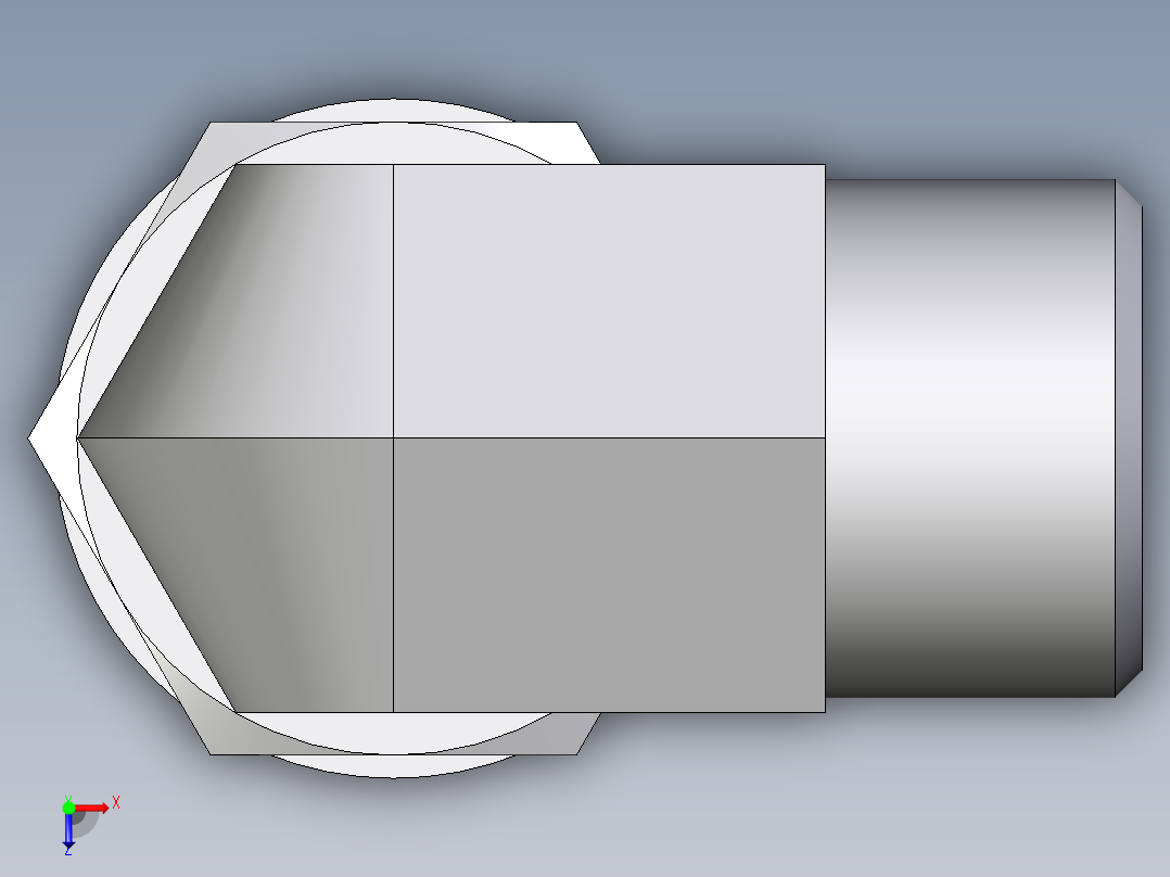 卡套式工业通用硬管接头EO_Adjustable_Locknut_elbow_WEE12LMOMDCF俯视图