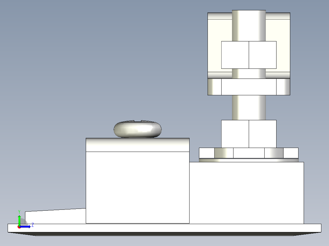 防水迫緊式門扣(A)5573-3D多系列多零件图纸模型左视图