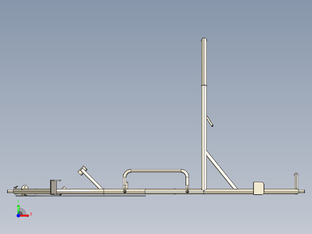 卡丁车底盘前视图