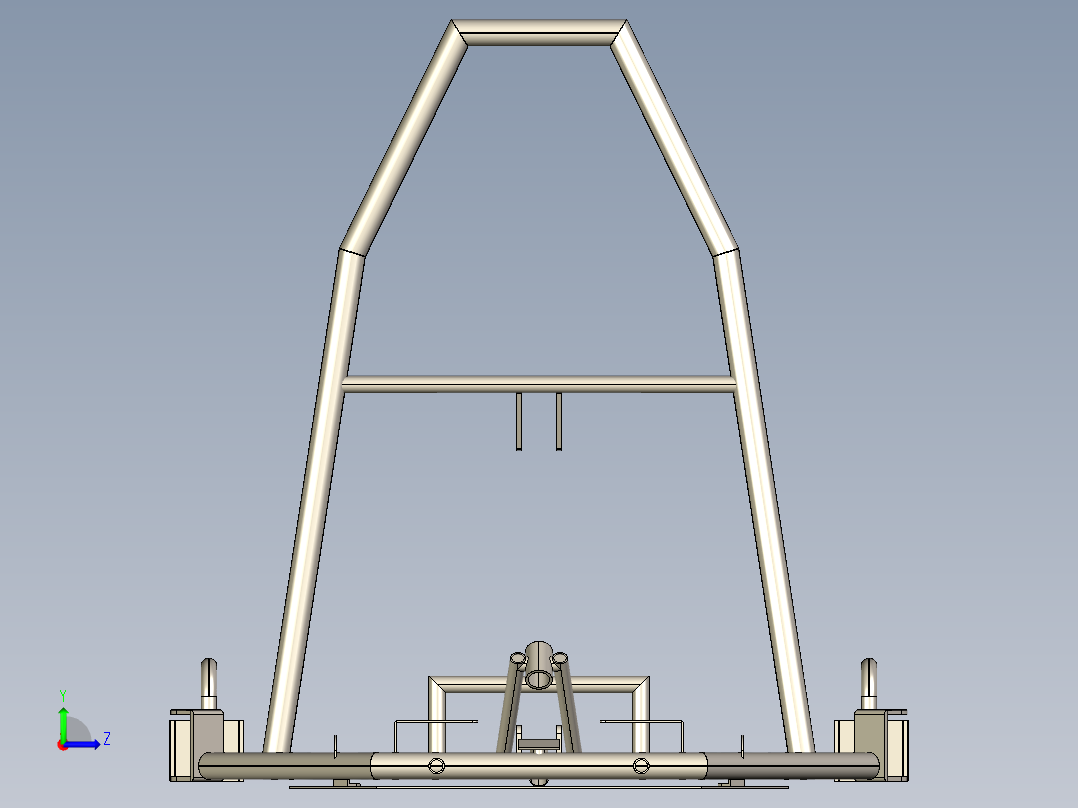 卡丁车底盘左视图