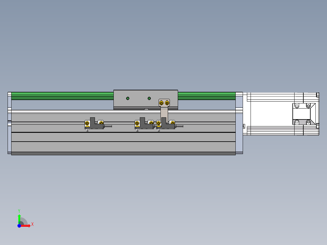 MTH丝杆半封闭模组MT100BS-BC-60前视图