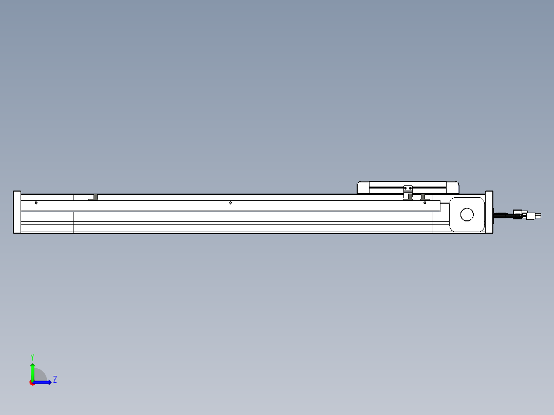 威洛博LB.GB同步带传动--欧规系列LB6A-L130-S500-BL左视图