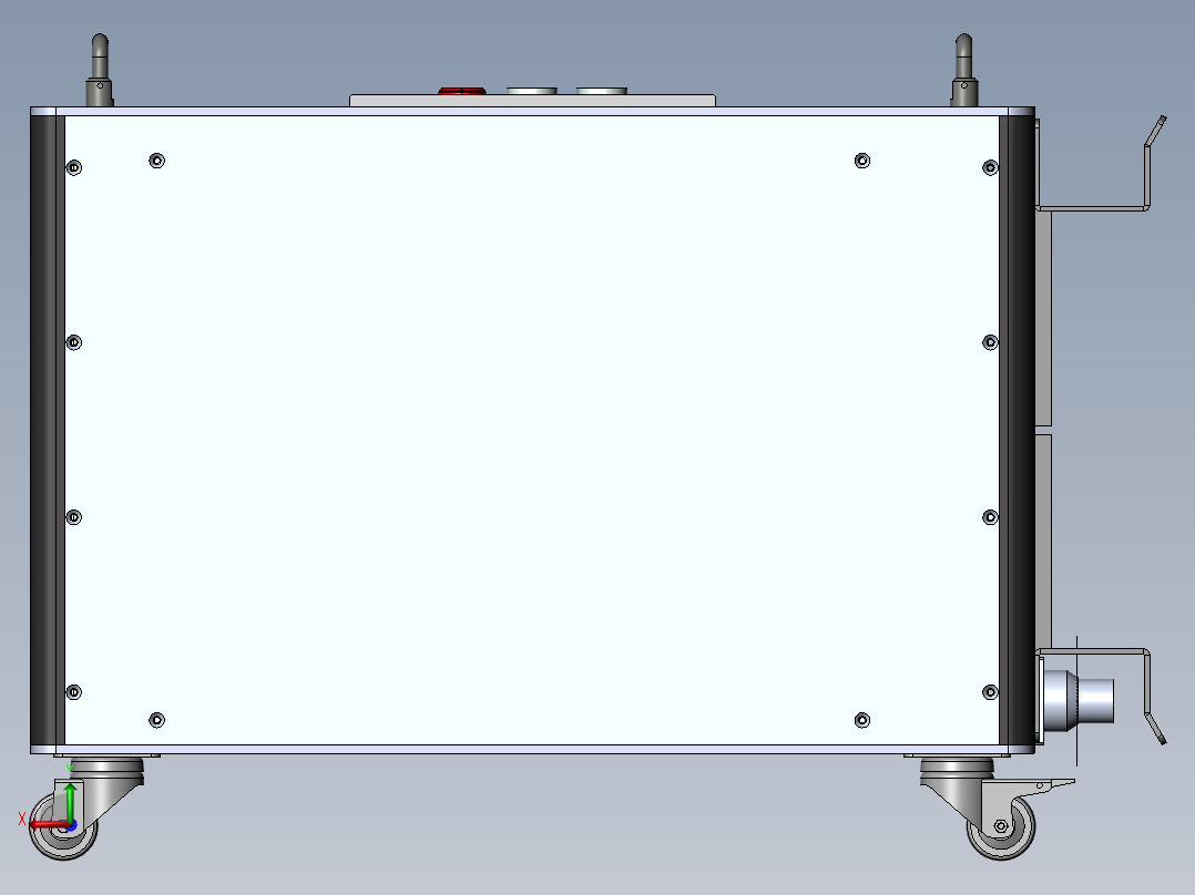 低功率脉冲激光清洗机sw18可编辑后视图