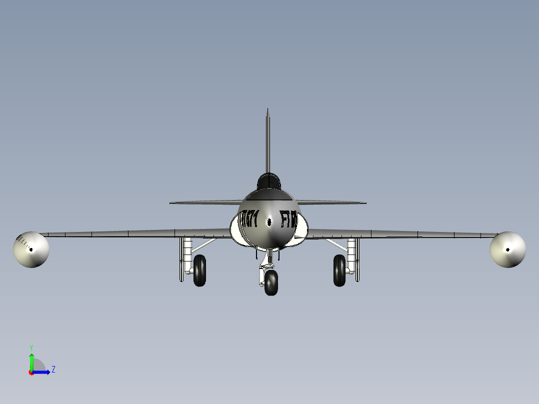 144-P-80A Shooting Star STP STL左视图