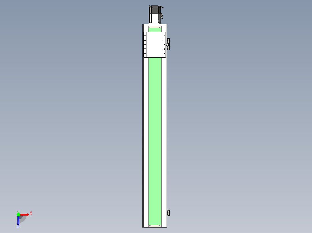 丝杠滑台-全封闭-EC17-Lx-C-S1150-BC-P75-D3俯视图