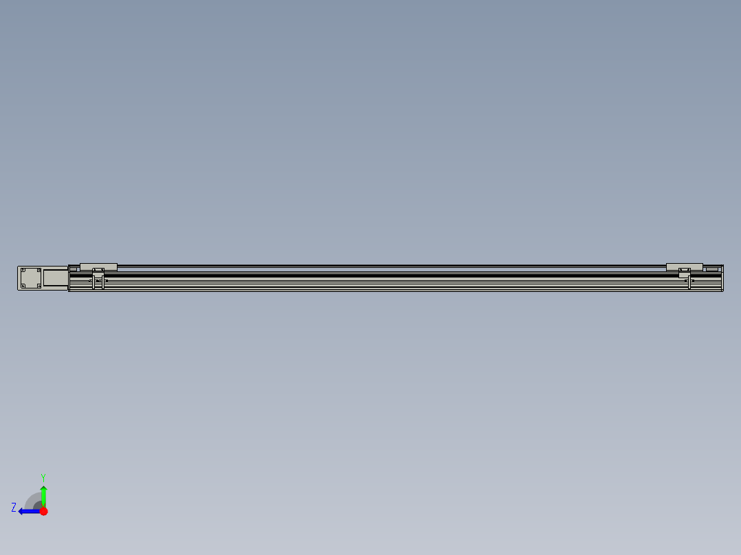 直线模组WG-LHB12-S1700-BL设计图纸右视图