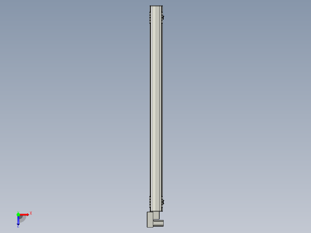 直线模组WG-LHB12-S1700-BL设计图纸俯视图