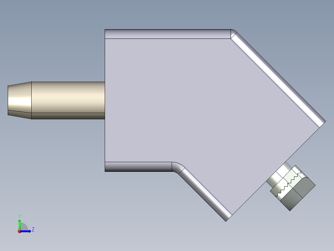 型材-BR 30X30 45_CONNECTOR KJN518426左视图