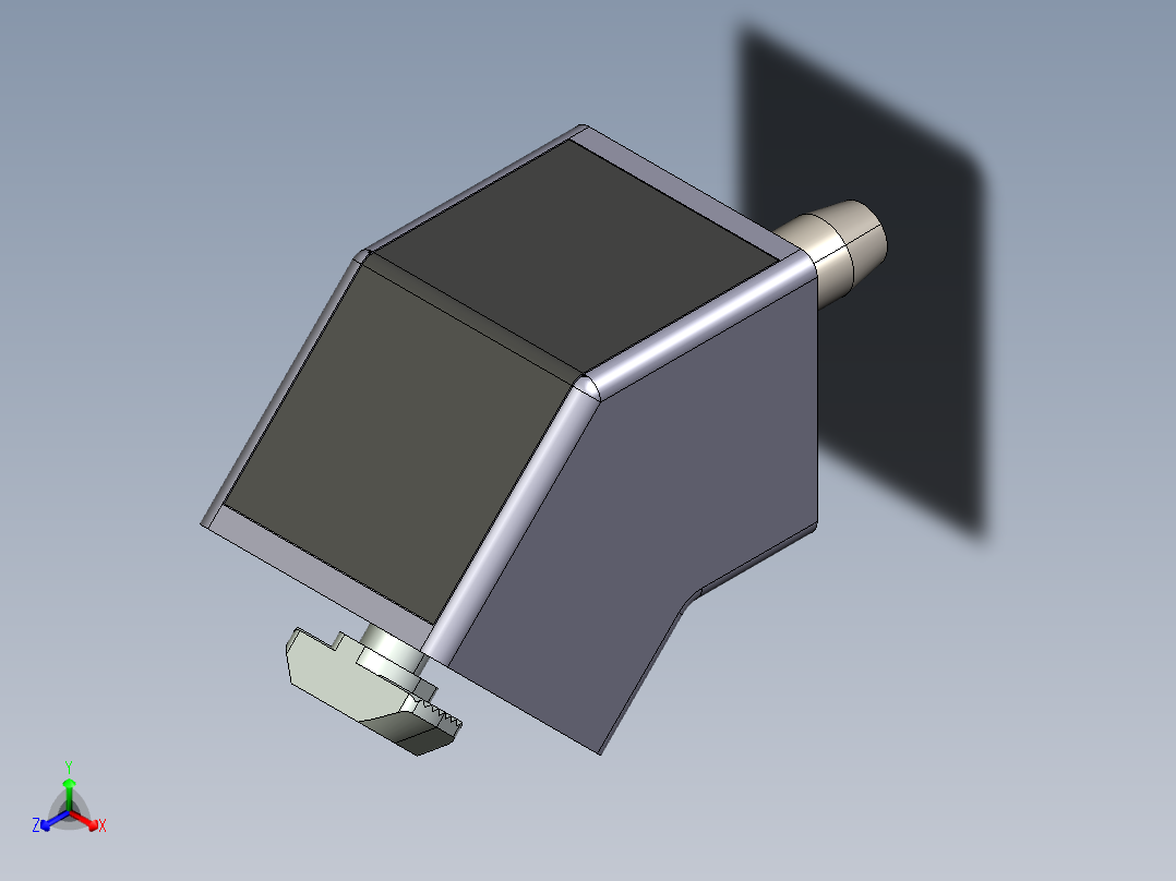 型材-BR 30X30 45_CONNECTOR KJN518426正等轴测图