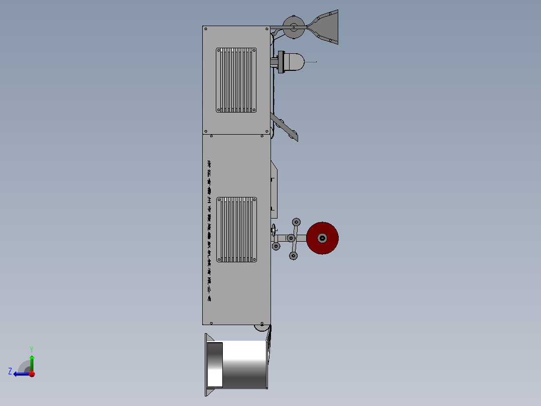 鞭炮编织机右视图