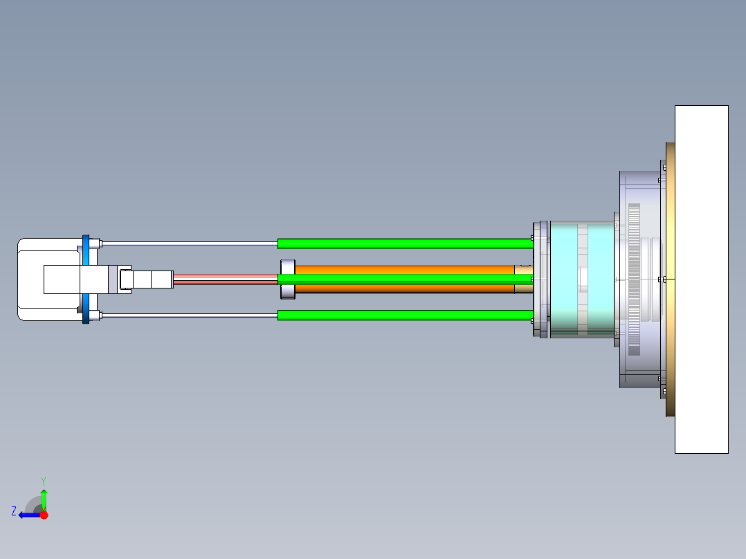 基于S7-200PLC的搬运机械手设计-含程序和三维catia【西门子】右视图