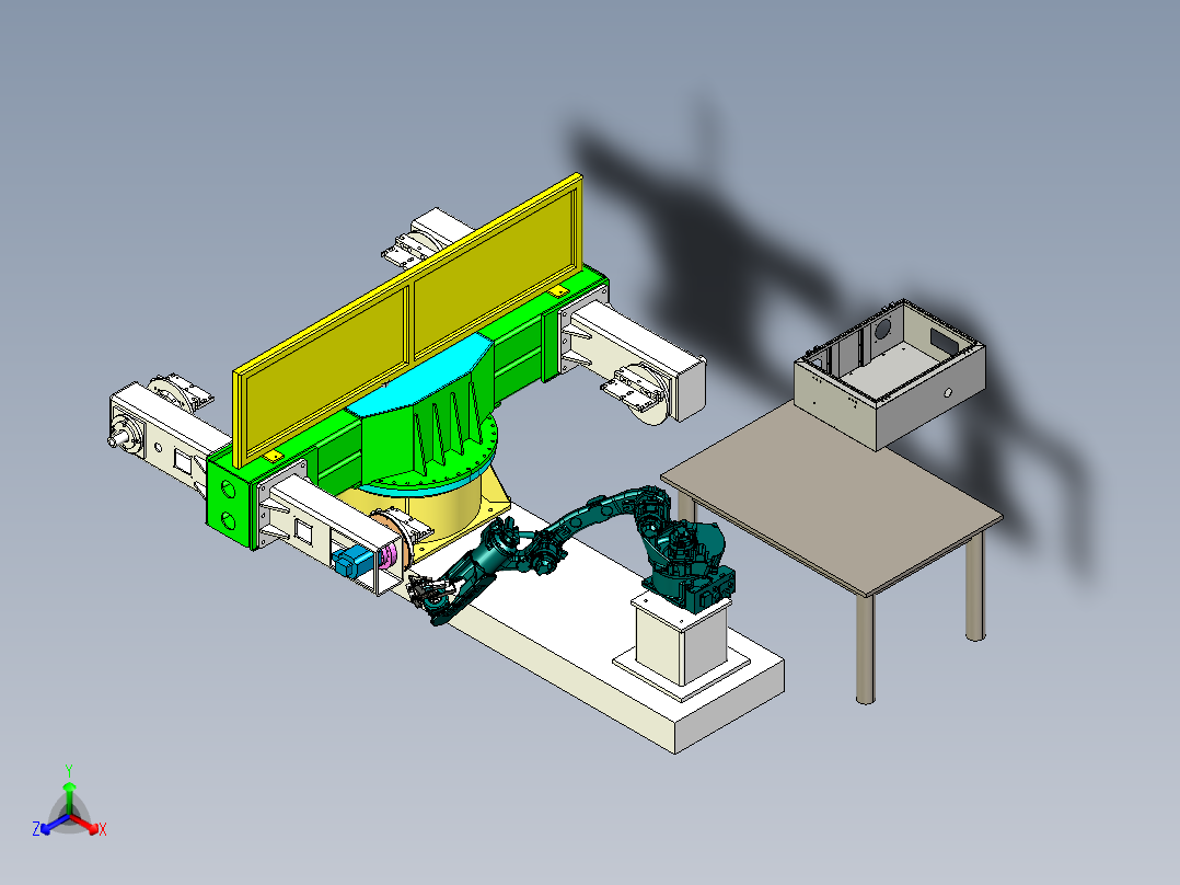 焊接<span style='color: red'>机器人</span>带变位机