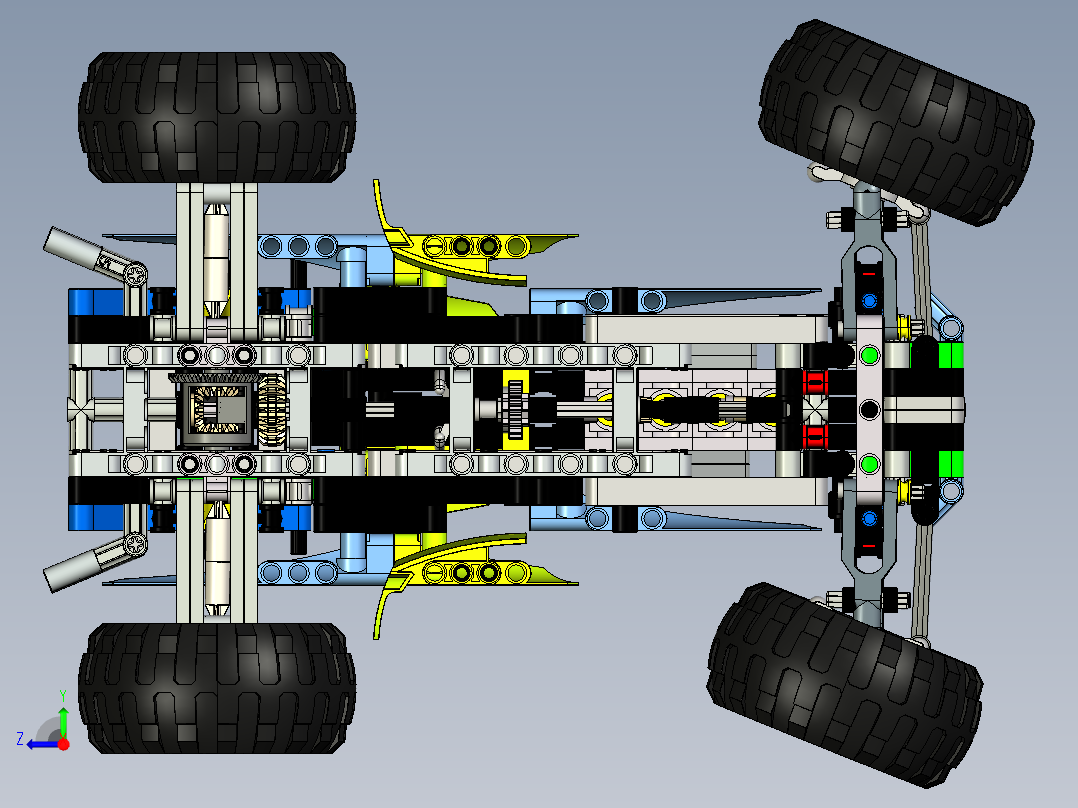 lego-technic-42037-set-b.4-乐高玩具赛车右视图