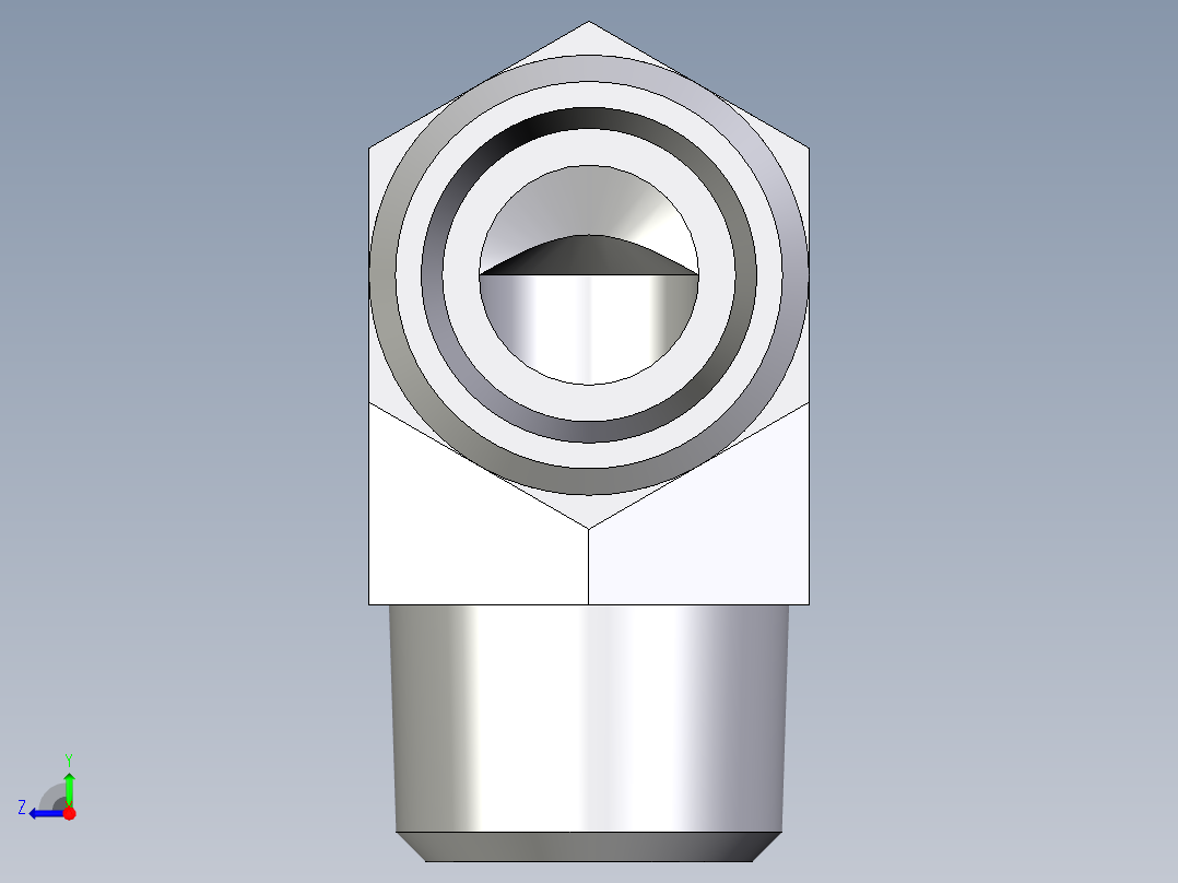 卡套式工业通用硬管接头EO_Male_stud_elbow_WE16SRCFX右视图