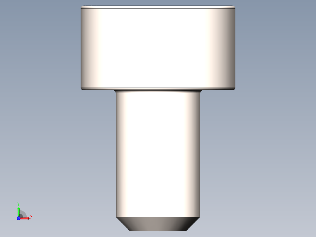 螺钉A2-70 DIN912内六角前视图
