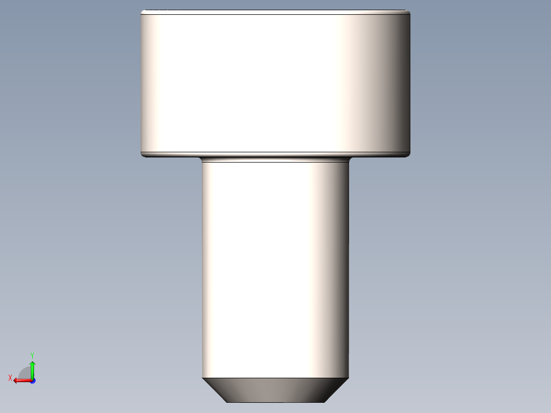 螺钉A2-70 DIN912内六角后视图