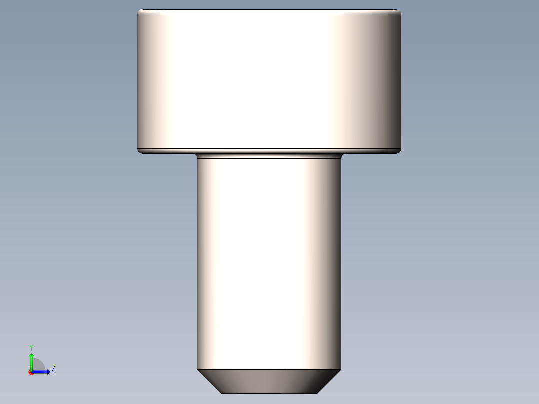 螺钉A2-70 DIN912内六角左视图