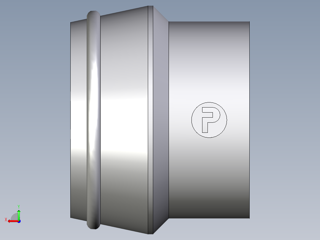 卡套式工业通用硬管接头EO_Blanking_plug_for_cones_VKA28CF后视图