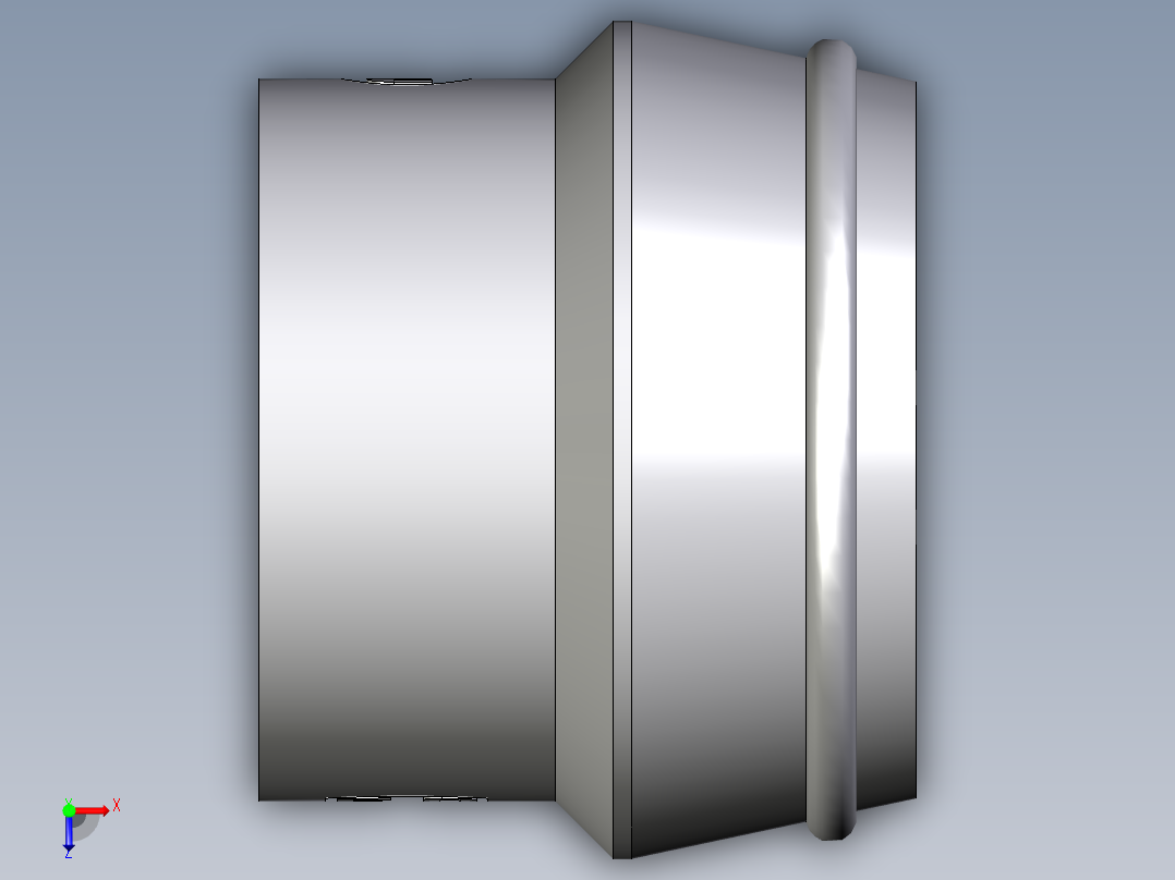 卡套式工业通用硬管接头EO_Blanking_plug_for_cones_VKA28CF俯视图