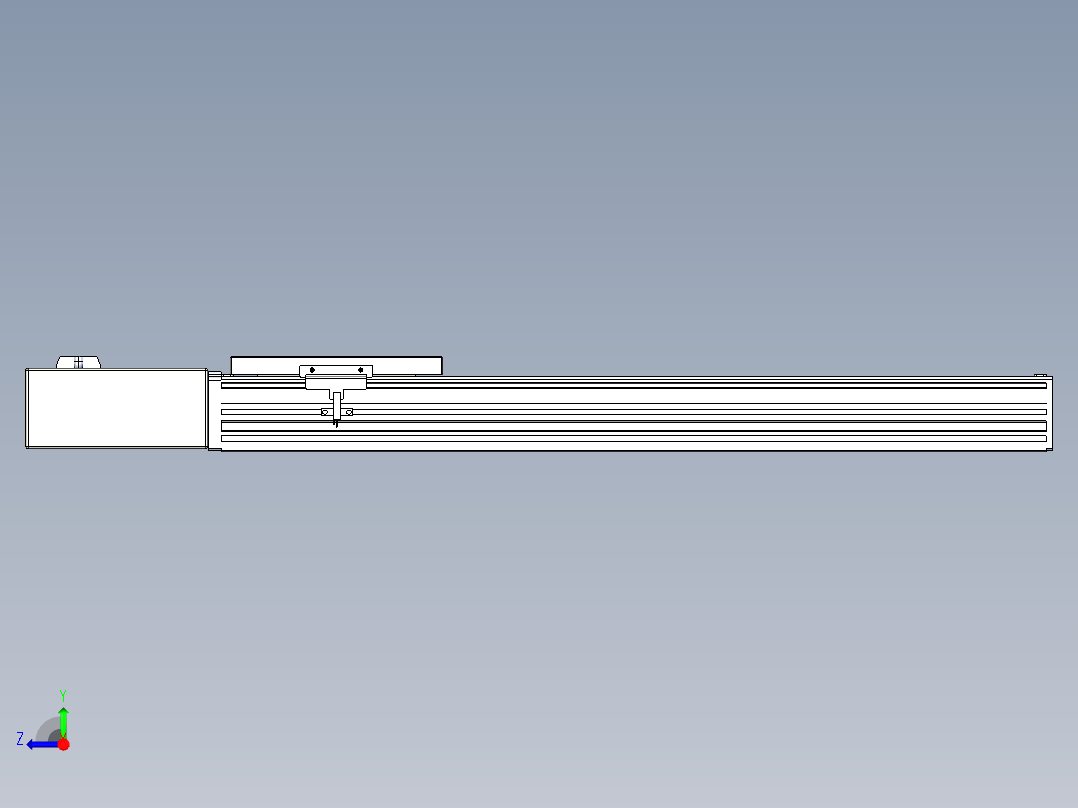 同步带全封闭直线模组TPA-HCB-120D-90-L450-MR-Y-P40-N3右视图
