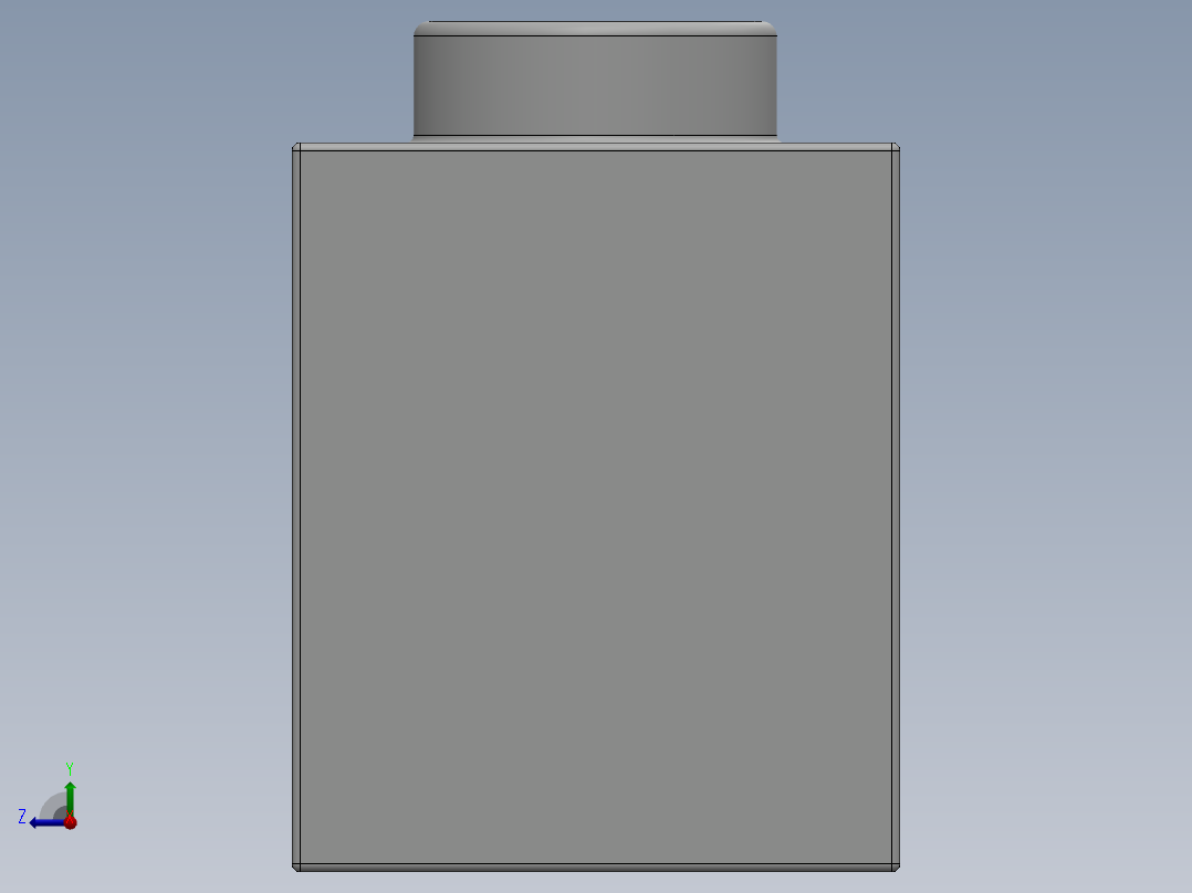 乐高机械组积木（横梁）-370201 White Technic Brick 1 x 8 with Holes右视图