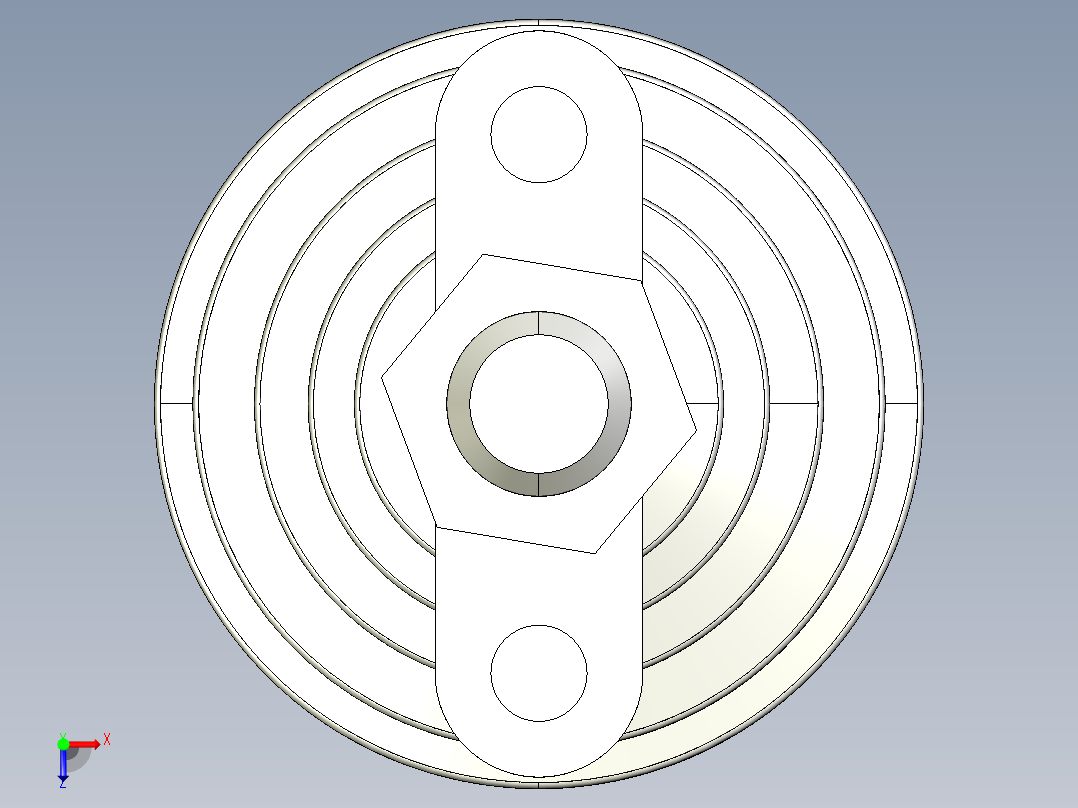 水平調整腳座LVF100-3D多系列多零件图纸模型俯视图