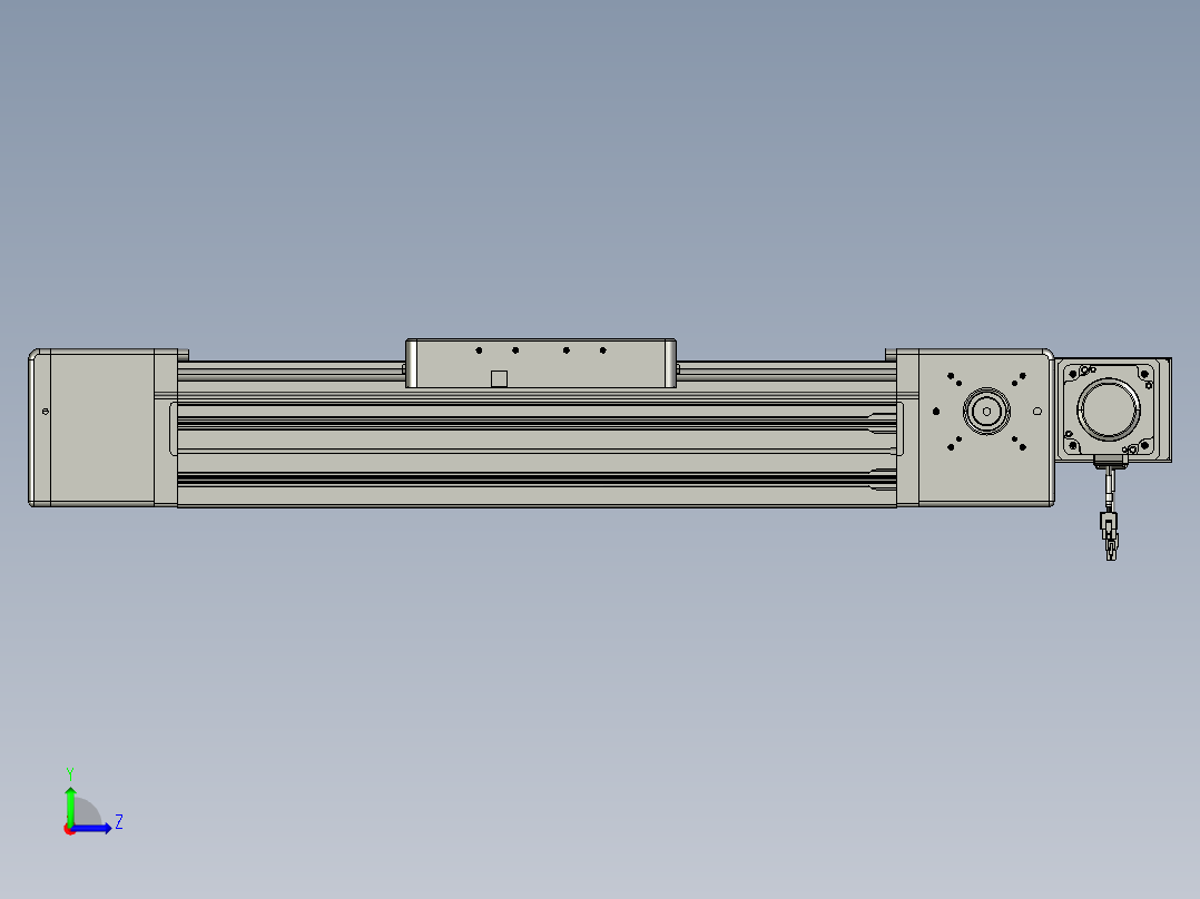 威洛博直线电机模组EB20-L224-S350-BL-ZP75-MS3-5K左视图